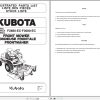 Kubota Front Mower F2880 F3680 Illustrated Parts List 97898 41714 1