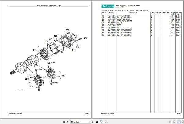 Kubota Front Mower FZ2100 Parts Manual 2