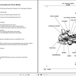 Kubota Front Mower G1800 Parts Manual 1