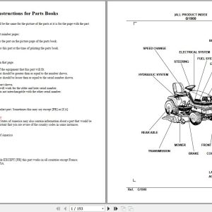 Kubota Front Mower G1900 Parts Manual 1