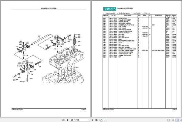 Kubota Front Mower G1900 Parts Manual 2