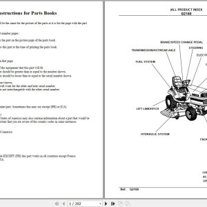 Kubota Front Mower G2160 Parts Manual 1