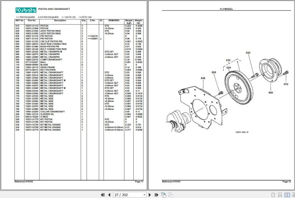 Kubota Front Mower G2160 Parts Manual 2