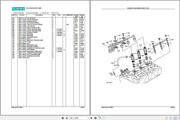 Kubota Front Mower GF1800 Parts Manual 2