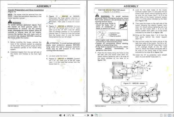 Kubota Fun Connect Hitch GR2700B and Mid PTO Drive Kit GR2704A Operators and Parts Manual 77700 05950 2