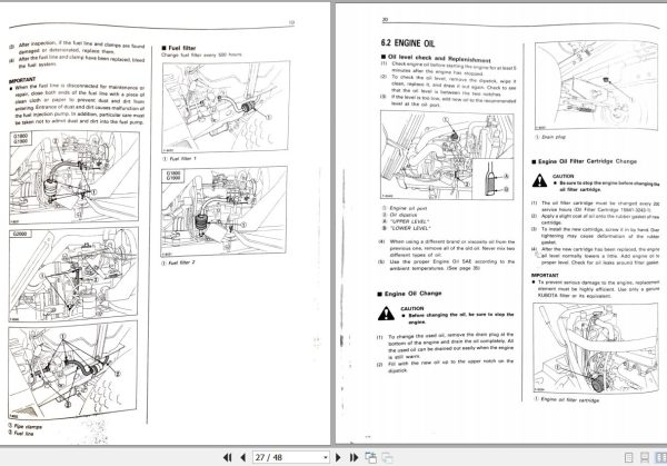 Kubota Lawn Mowers G2000 G1900 G1800 Operators Manual 66101 6291 3 2