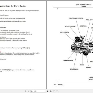 Kubota Lawn Mowers T1600H Parts Manual 1