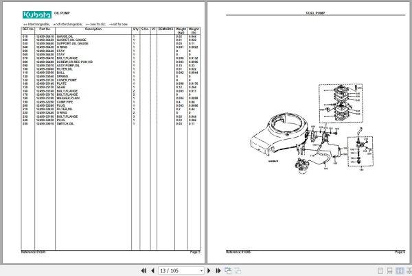 Kubota Lawn Mowers T1700HX Parts Manual 2