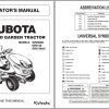 Kubota Lawn and Garden Tractor GR2120 GR2020G GR2120AU Operators Manual K1270 71221 1