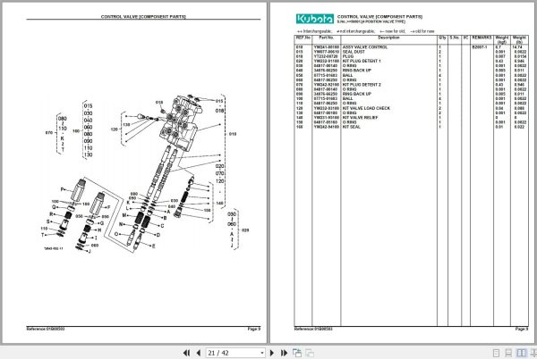 Kubota Loader and Buckets LA352 Parts Manual 2