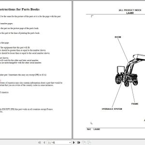 Kubota Loader and Buckets LA480 Parts Manual 1