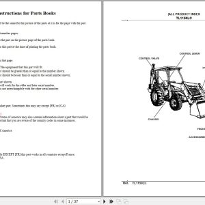 Kubota Loader and Buckets TL1150LC Parts Manual 1