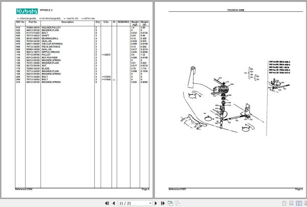 Kubota Mowers RC48 G Parts Manual 2