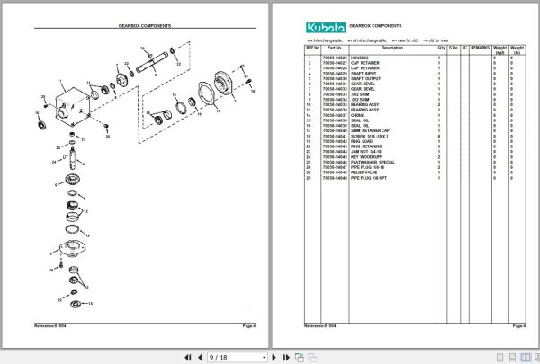 Kubota Mowers RC48R GF Parts Manual 2