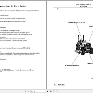 Kubota Mowers RC72 27B Parts Manual 1