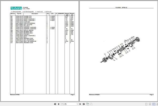 Kubota Mowers RCB60 I Parts Manual 2
