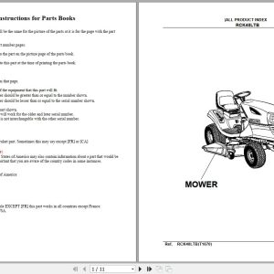 Kubota Mowers RCK40LTBT1670 Parts Manual 1