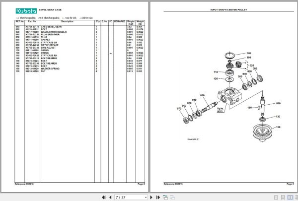 Kubota Mowers RCK54 24G Parts Manual 2