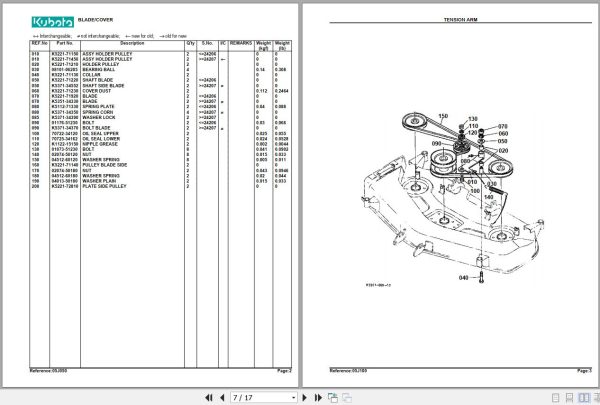 Kubota Mowers RCK54TG Parts Manual 2