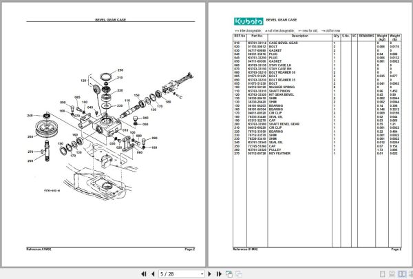 Kubota Mowers RCK60 24B Parts Manual 2