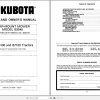 Kubota Rear Mount Mower B3548 Parts and Owners Manual 1