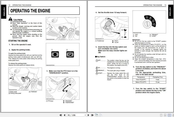 Kubota Riding Mower GR2100 GR1600 Operators Manual K1254 7121 3 2