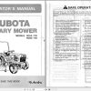Kubota Rotary Mower RC60 71B RC54 71B Operators Manual 76518 7111 6 1
