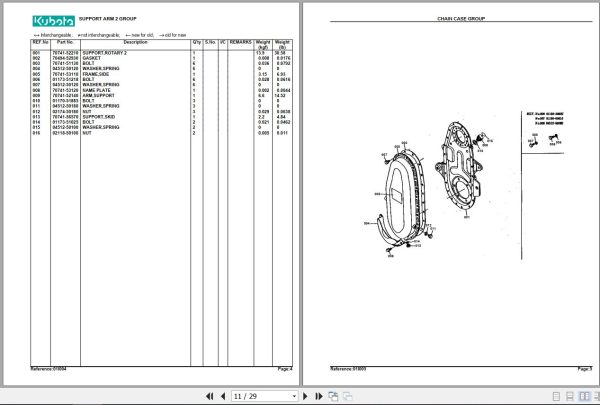 Kubota Rotary Tillers FL1270 Parts Manual 2