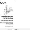 Kubota Snowblower BX2750D 50 Operators and Parts Manual 77700 00663 1