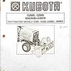 Kubota Snowblower G2500 G2505 Operators Manual 70000 70228 1