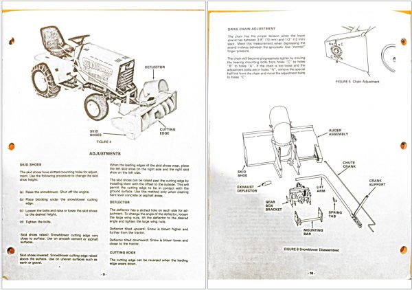 Kubota Snowblower G2500 G2505 Operators Manual 70000 70228 2