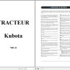 Kubota Tractor 7001B Operators Manual FR 1