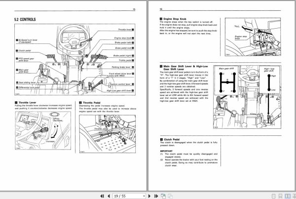 Kubota Tractor B1550 B1750 Operators Manual 66416 6291 3 2