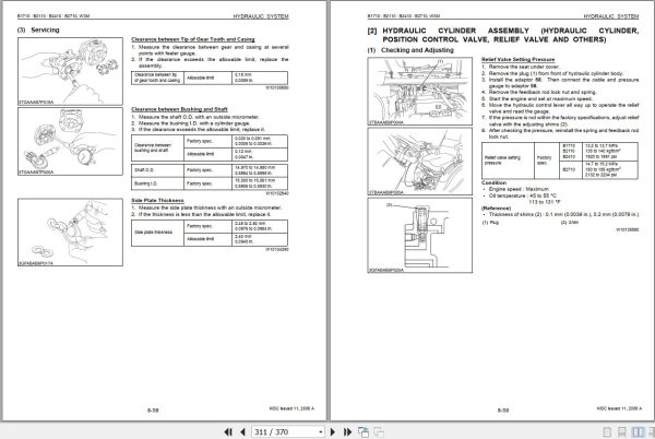 Kubota Tractor B1717 2110 2410 2710 Workshop Manual 9Y011 12751 2