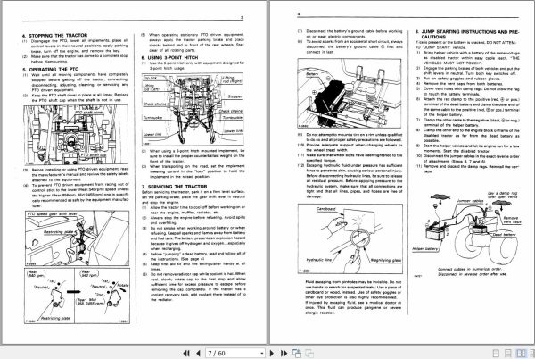 Kubota Tractor B1750 B1550 Operators Manual 66417 62914 2