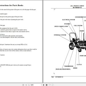Kubota Tractor B1750HST Parts Manual 1