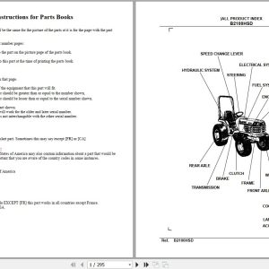 Kubota Tractor B2100HSD Parts Manual 1