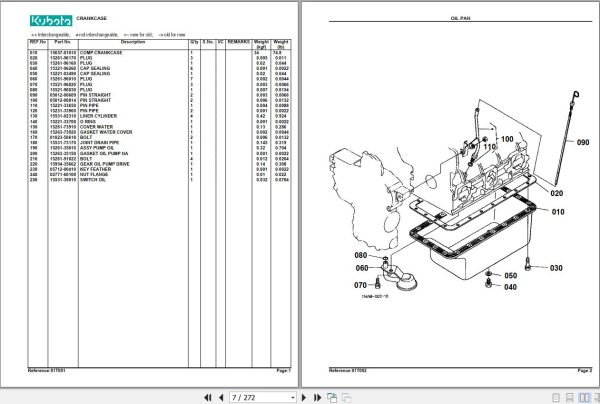 Kubota Tractor B2150E Parts Manual 2
