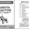 Kubota Tractor B2320 B2920 Operators Manual 6C300 6311 6 1