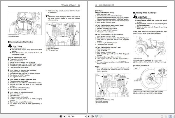 Kubota Tractor B2320 B2920 Operators Manual 6C300 6311 6 2