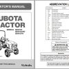 Kubota Tractor B2401 Operators Manual 6C620 6313 3 1