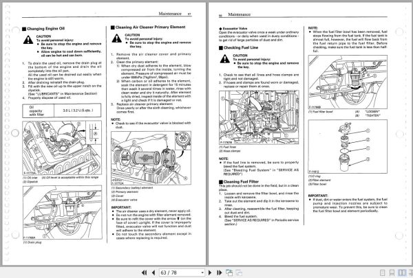 Kubota Tractor B2410 Operators Manual 6C140 6311 2 2