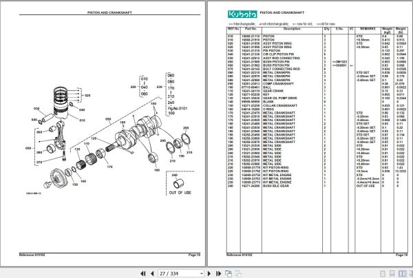 Kubota Tractor B2410HSD Parts Manual 2
