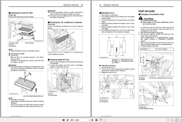 Kubota Tractor B2630 B3030 B3000 Operators Manual 6C265 6311 1 2