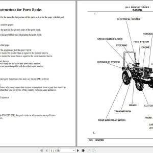 Kubota Tractor B4200D Parts Manual 1