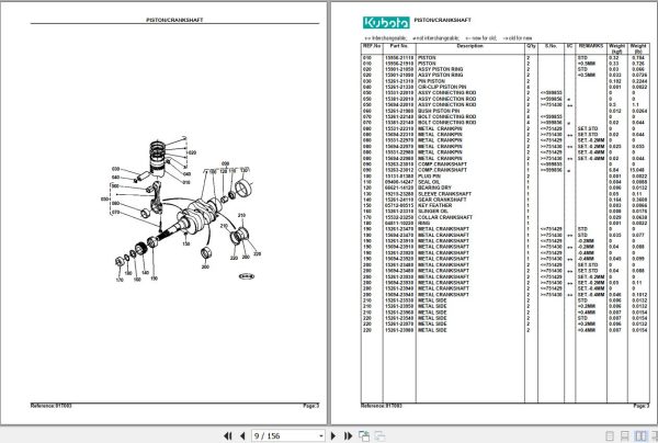 Kubota Tractor B4200D Parts Manual 2