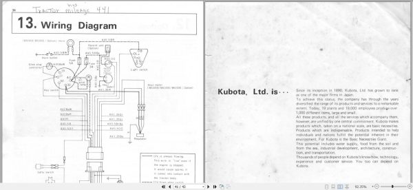 Kubota Tractor B5100 B6100 B7100 Operators Manual 66701 6291 9 3