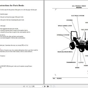 Kubota Tractor B5200D Parts Manual 1