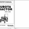 Kubota Tractor B6000 Operators Manual 66601 61214 1