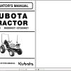 Kubota Tractor B6200 B7200 Operators Manual 67061 62914 1